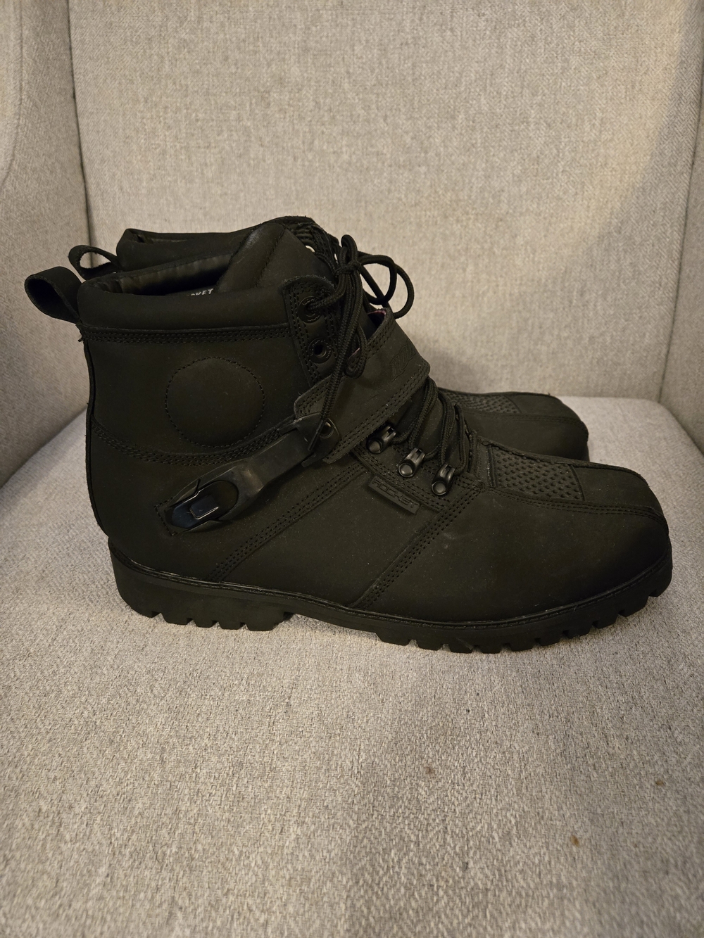 Joe Rocket Black Motorcycle Lace-Up Boots